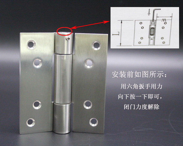 樂朗五金閉門器合頁(單彈鉸)