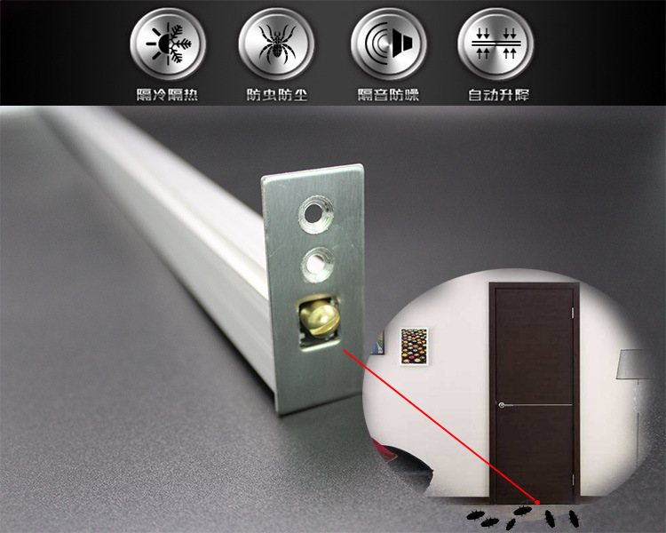 樂朗五金RDA-31(U5)鋁合金門底防塵器